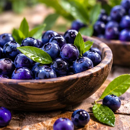 Close-up of dark berries, illustrative ingredient photography