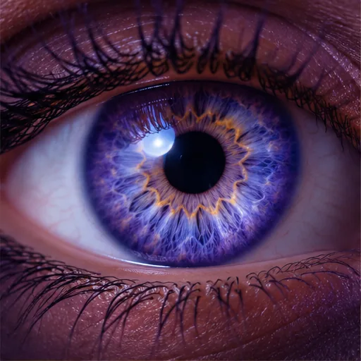 Macro editorial eye image used to discuss anatomy