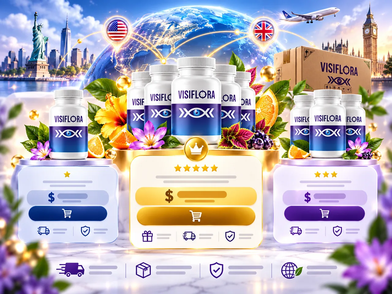 Original VisiFlora pricing and shipping artwork